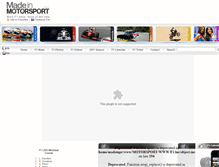 Tablet Screenshot of f1.madeinmotorsport.com