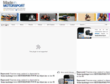 Tablet Screenshot of madeinmotorsport.com